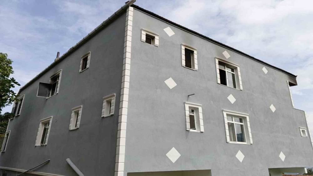 Samsun&rsquo;da ev yangını
