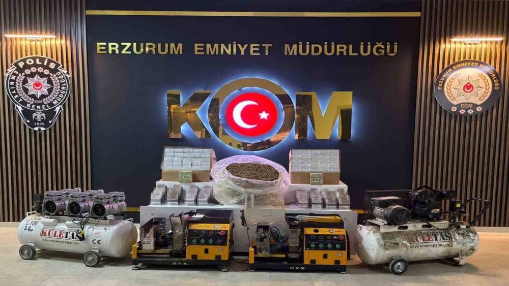 Depoyu sigara imalathanesine d&ouml;n&uuml;şt&uuml;rd&uuml;ler, polis baskın yapınca yakayı ele verdiler
