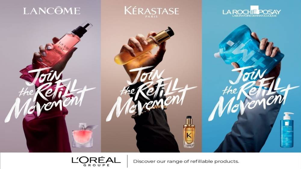 L&rsquo;Or&eacute;al, yeniden doldurulabilir g&uuml;zellik hareketini b&uuml;y&uuml;t&uuml;yor
