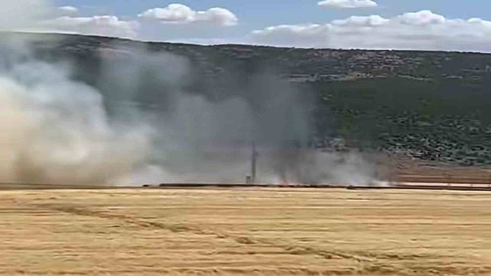 Araban Ovası&rsquo;nda hasada hazır 93 d&ouml;n&uuml;m buğday k&uuml;l oldu
