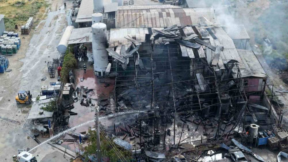 Salihli&rsquo;de felaketin boyutu havadan g&ouml;r&uuml;nt&uuml;lendi
