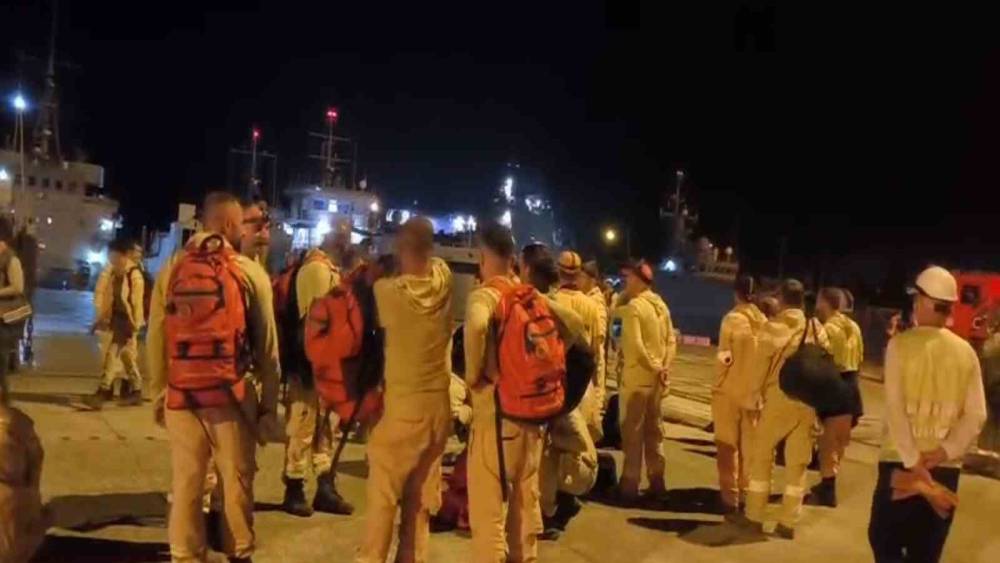 Marmaris&rsquo;te araz&ouml;zler &ccedil;ıkarma gemileriyle b&ouml;lgeye gidiyor
