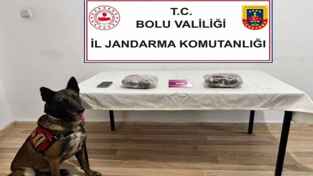 TEM&rsquo;de yolcu otob&uuml;s&uuml;nde 810 gram esrar ele ge&ccedil;irildi; 1 tutuklama
