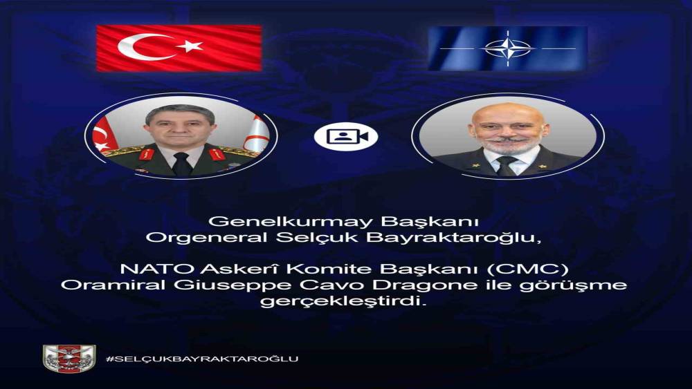 Genelkurmay Başkanı Bayraktaroğlu, NATO Askeri Komite Başkanı Dragone ile g&ouml;r&uuml;şt&uuml;
