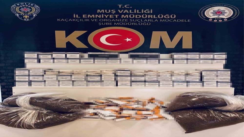 Muş&rsquo;ta kargo ile ka&ccedil;ak t&uuml;t&uuml;n sevkiyatı polise takıldı
