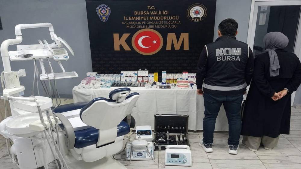 Bursa&rsquo;da sahte diş muayenesine baskın: 2 g&ouml;zaltı
