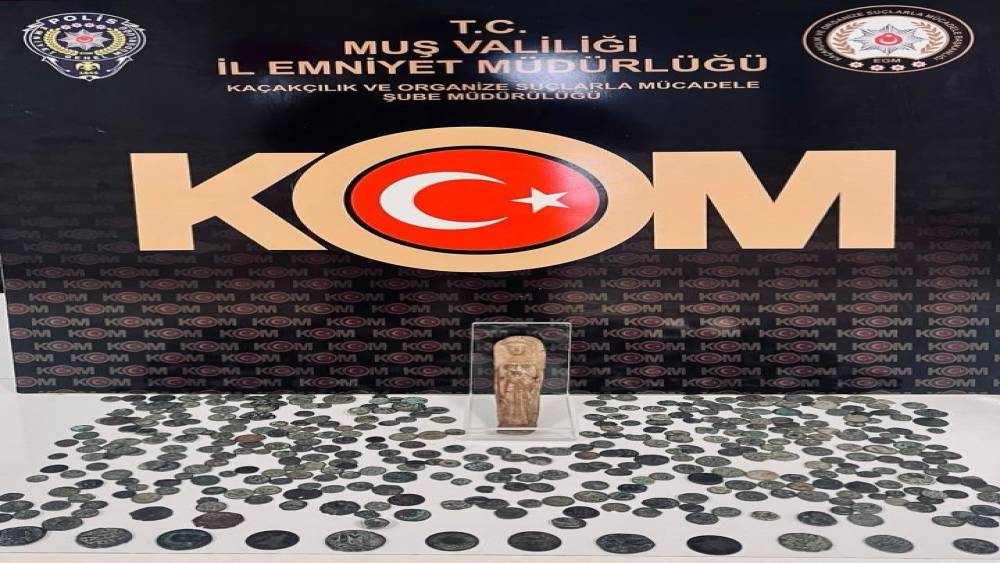 Muş&rsquo;ta tarihi eser ve ka&ccedil;ak&ccedil;ılık operasyonu

