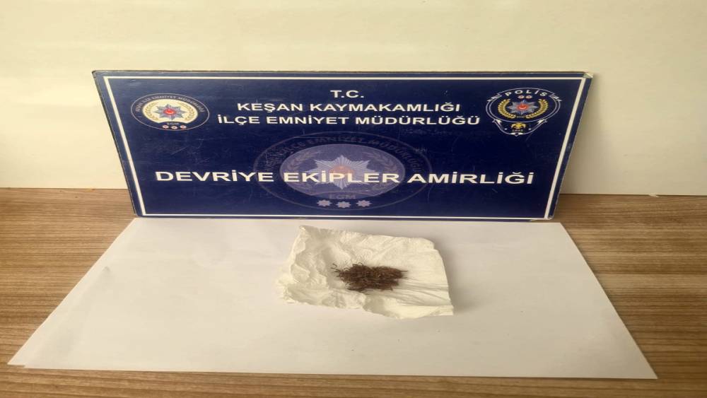 Keşan&rsquo;da uyuşturucu ele ge&ccedil;irildi
