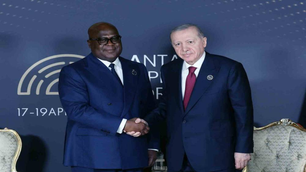 Cumhurbaşkanı Erdoğan, Kongo Demokratik Cumhuriyeti Cumhurbaşkanı Tshisekedi ile g&ouml;r&uuml;şt&uuml;
