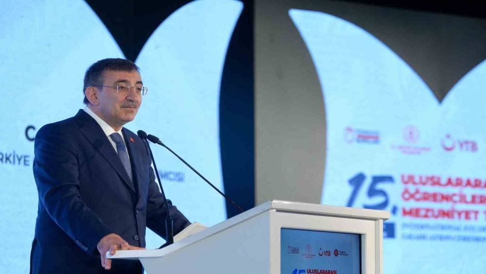 Cumhurbaşkanı Yardımcısı Yılmaz: "Bug&uuml;n &uuml;lkemizde 362 bini aşkın uluslararası &ouml;ğrencimiz eğitim &ouml;ğretim g&ouml;rmektedir"
