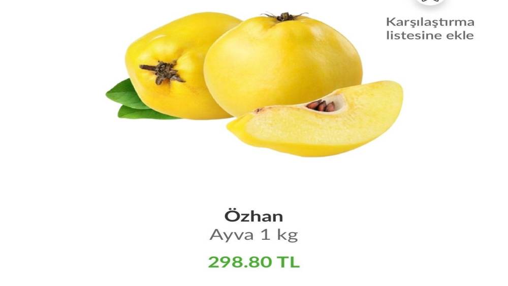 Ayvayı yiyemedik...Kilosu 300 liraya dayandı; l&uuml;ks oldu
