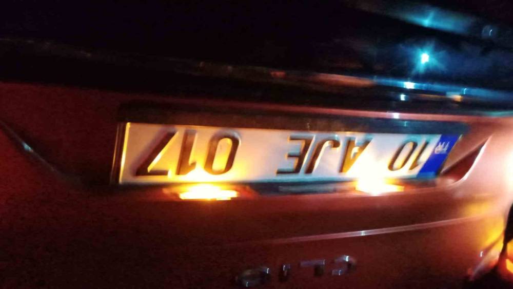 Manyas&rsquo;ta tek taraflı trafik kazası
