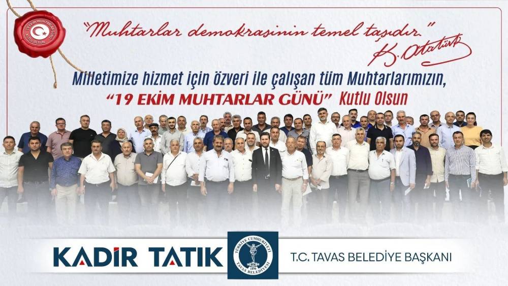 Başkan Tatık’tan Muharlar Günü açıklaması
