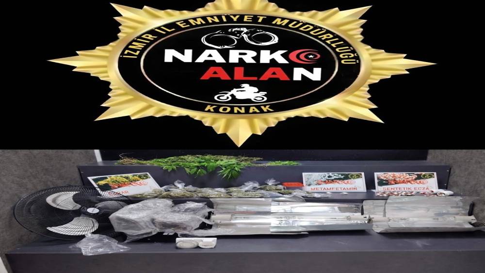 İzmir&rsquo;de seraya &ccedil;evirdiği evde kenevir yetiştiren şahıs tutuklandı
