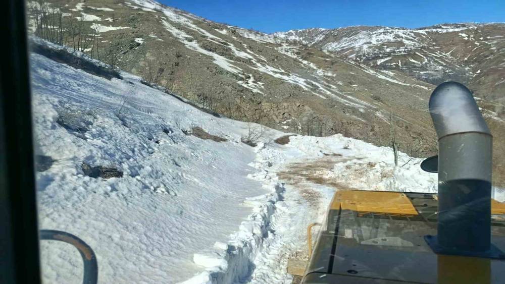 Bing&ouml;l&rsquo;de kar ve heyelandan dolayı kapanan k&ouml;y yolları a&ccedil;ılıyor
