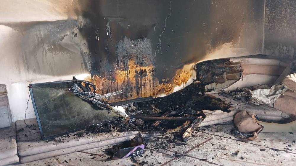 Hakkari&rsquo;de ev yangını
