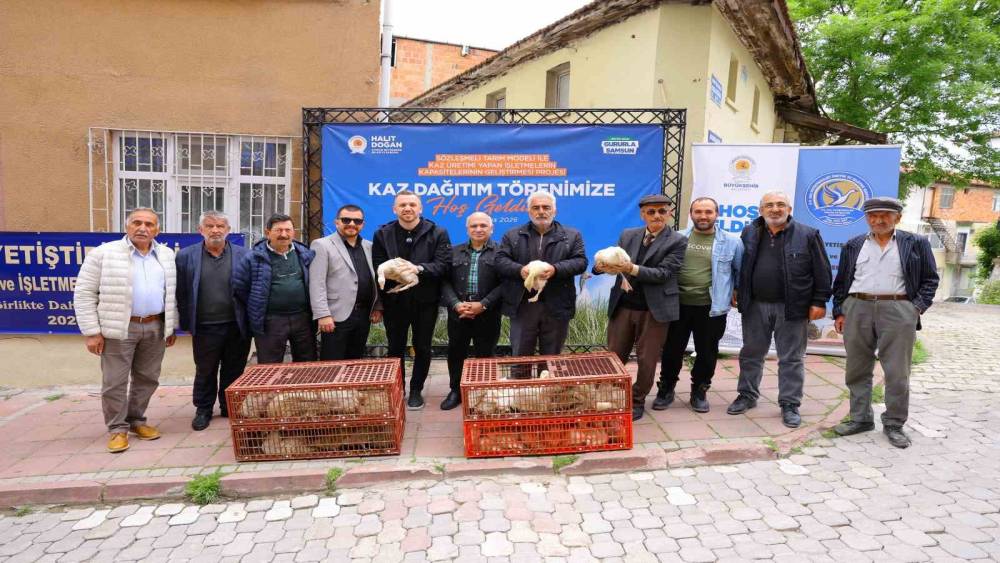 Samsun&rsquo;da &uuml;reticiye y&uuml;zde 50 hibeli kaz palazı desteği
