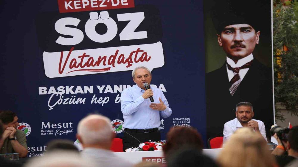 Kepez Belediye Başkanı Mesut Kocag&ouml;z vatandaşlarla buluştu
