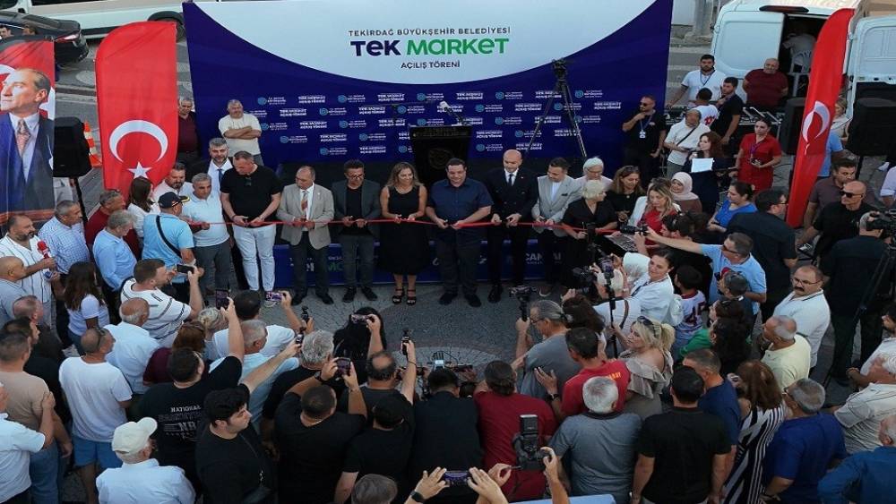 Belediyenin market projesinin 8&rsquo;inci şubesi Marmaraereğlisi&rsquo;nde a&ccedil;ıldı
