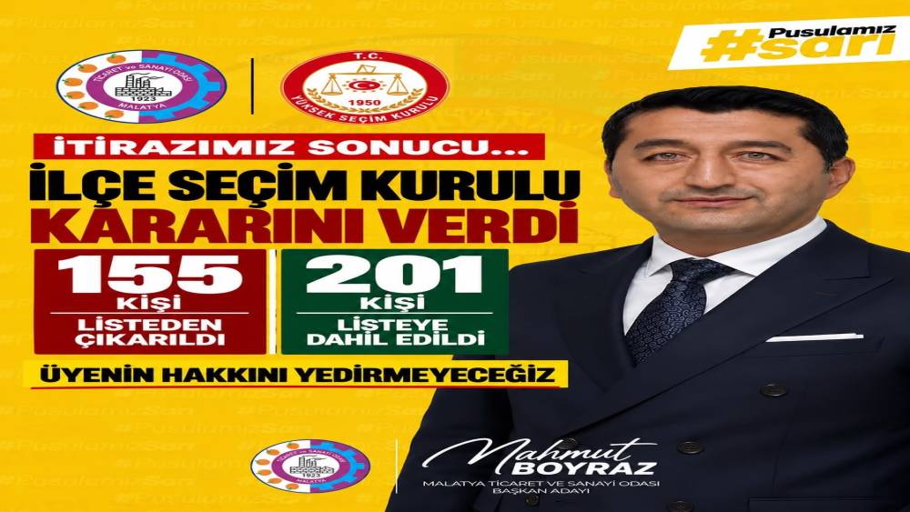 MTSO Başkan Adayı Mahmut Boyraz 6 projesini a&ccedil;ıkladı
