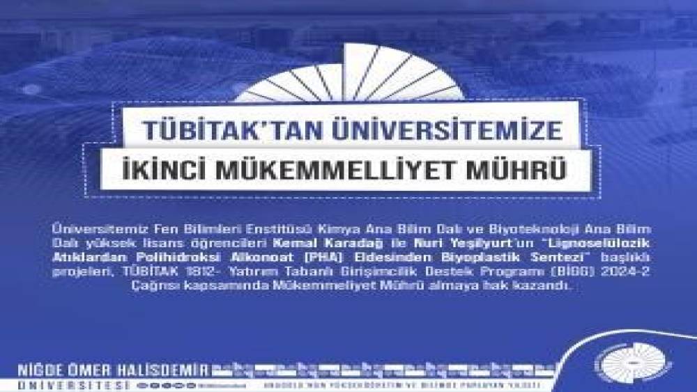 Niğde Ömer Halisdemir Üniversitesi’ne ikinci ’Mükemmeliyet mührü’
