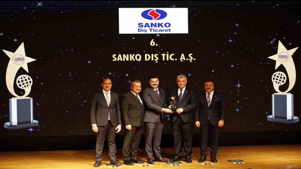 SANKO Dış Ticaret’e “ihracatın yıldızı” ödülü
