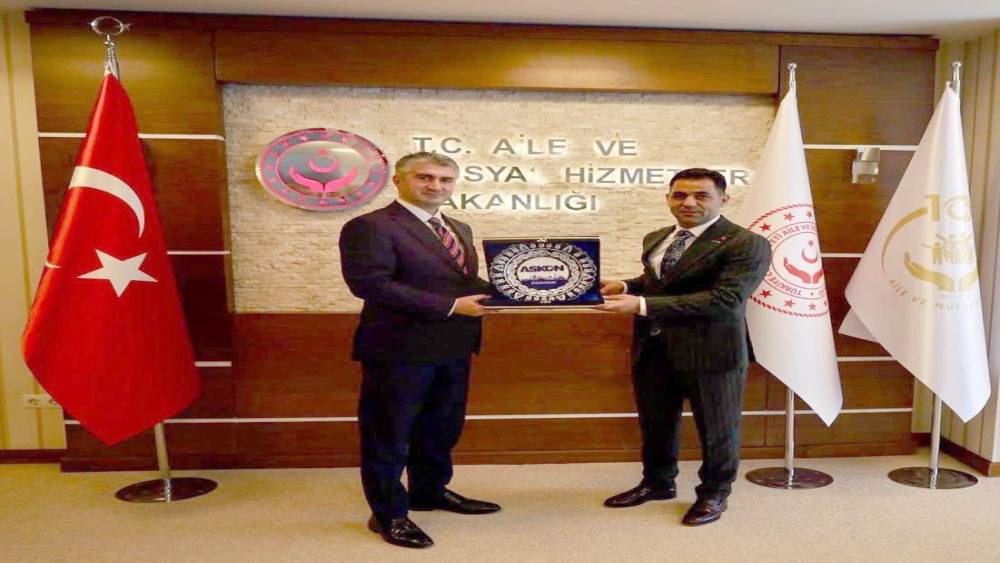 ASKON y&ouml;netiminden Bakan Yardımcısı Tarıkdaroğlu&rsquo;na ziyaret

