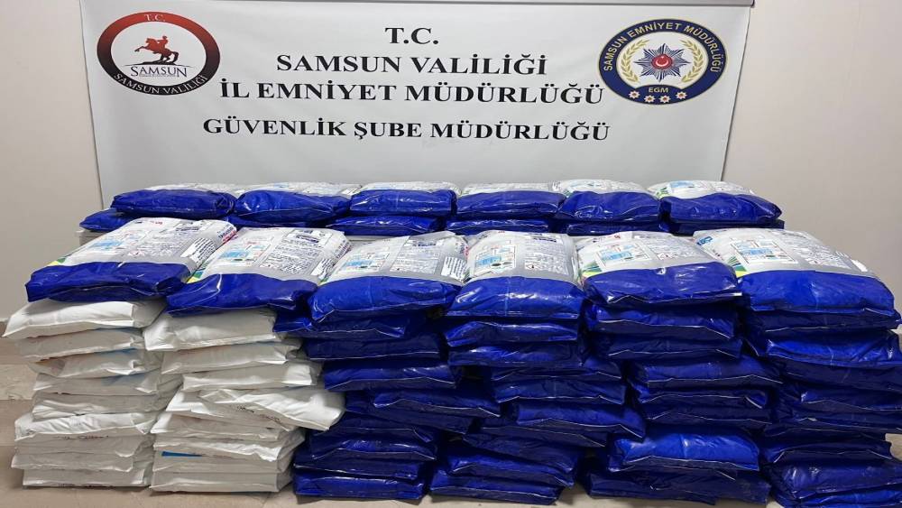 Samsun&rsquo;da 1 ton 110 kilo sahte toz deterjan ele ge&ccedil;irildi
