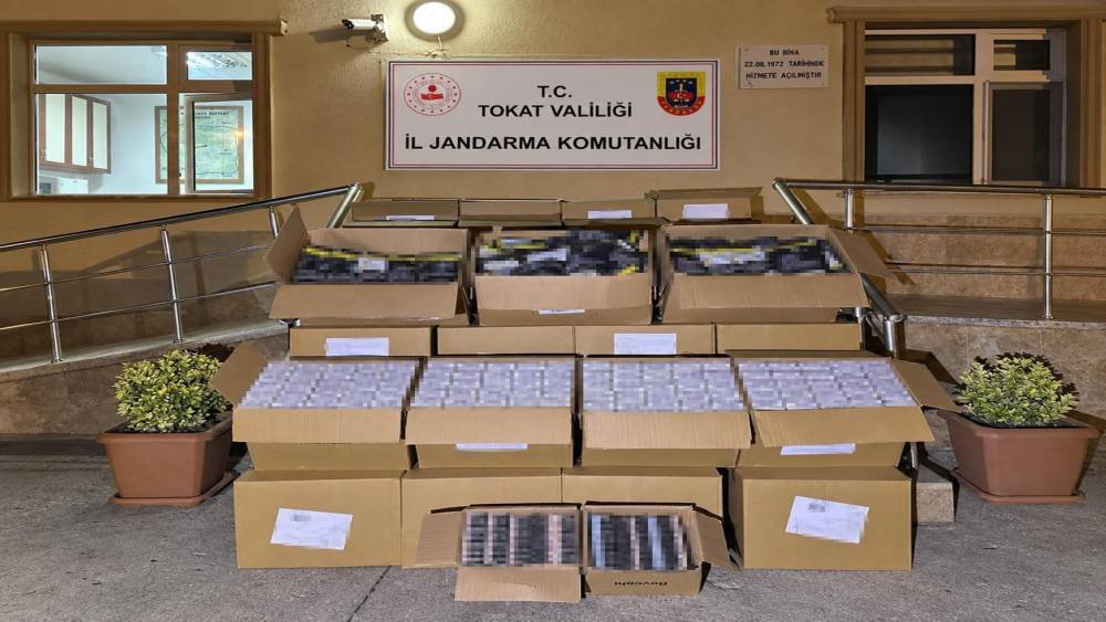 Ka&ccedil;ak t&uuml;t&uuml;n operasyonunda 600 bin makaron ele ge&ccedil;irildi
