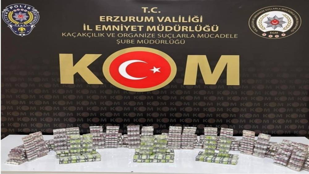 Erzurum&rsquo;da bin 500 adet g&uuml;mr&uuml;k ka&ccedil;ağı botoks ilacı ele ge&ccedil;irildi
