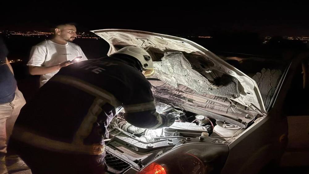 Kırıkhan&rsquo;da otomobil yangını
