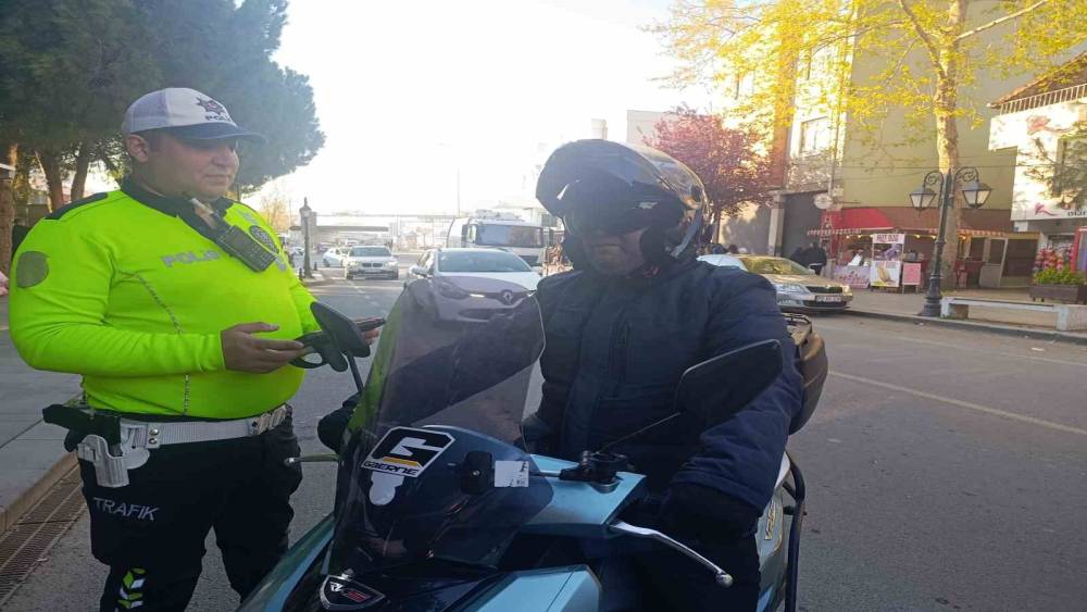 Tekirdağ&rsquo;da trafik denetimi: 65 ara&ccedil; kontrol edildi
