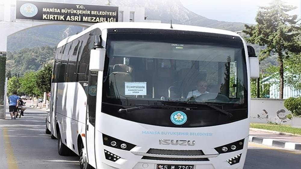 Manisa B&uuml;y&uuml;kşehir&rsquo;den bayramda &uuml;cretsiz mezarlık seferi
