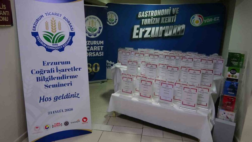 Erzurum&rsquo;da coğrafi işaretler bilgilendirme semineri d&uuml;zenlendi
