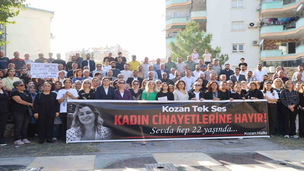 Kozan&rsquo;da kadınlar, katledilen Sevda i&ccedil;in tek ses oldu
