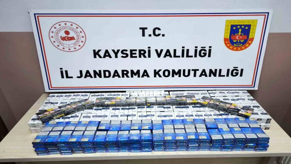 Kayseri&rsquo;de 619 paket ka&ccedil;ak sigara ele ge&ccedil;irildi: 1 g&ouml;zaltı

