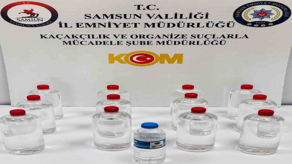 Sahte alkol operasyonu: 12 litre etil alkol ele ge&ccedil;irildi
