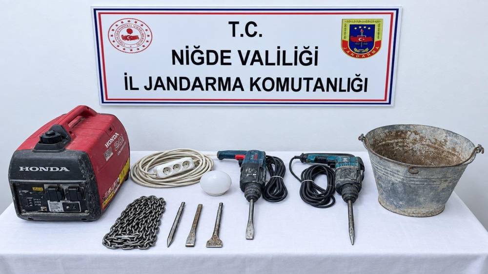 Niğde&rsquo;de ka&ccedil;ak kazı operasyonu: 1 ş&uuml;pheliye işlem
