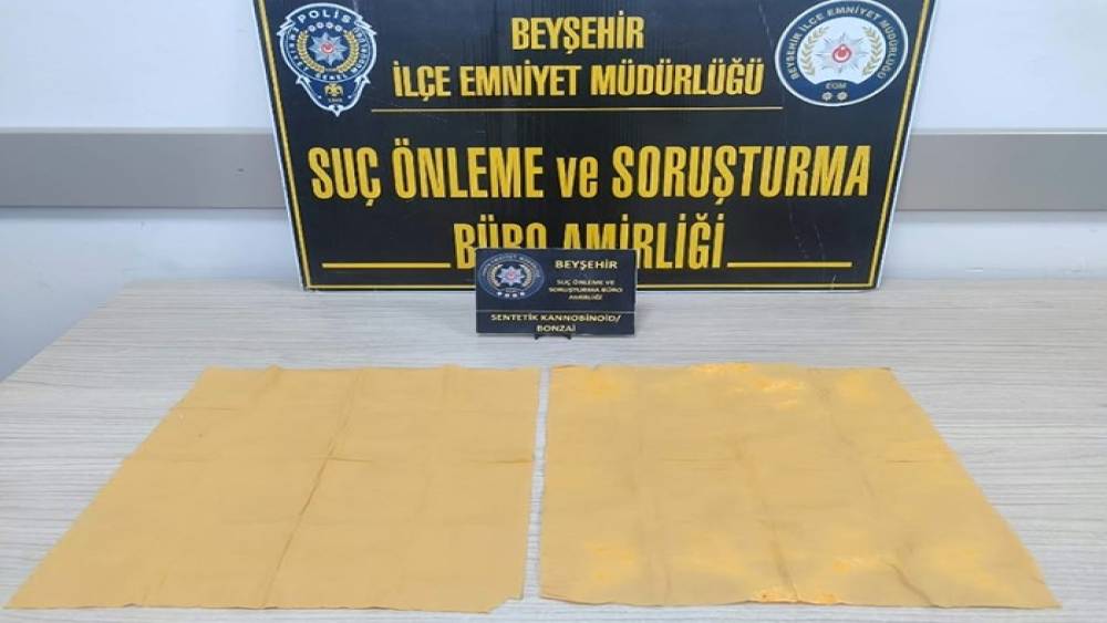 Beyşehir&rsquo;de 3 bin kullanımlık bonzai ele ge&ccedil;irildi: 3 tutuklama
