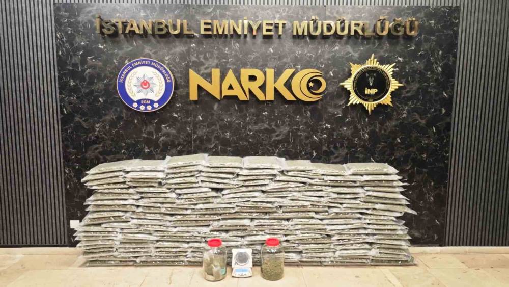 İstanbul ve Kocaeli&rsquo;de uyuşturucu operasyonu: 100 kilo skunk maddesi ele ge&ccedil;irildi
