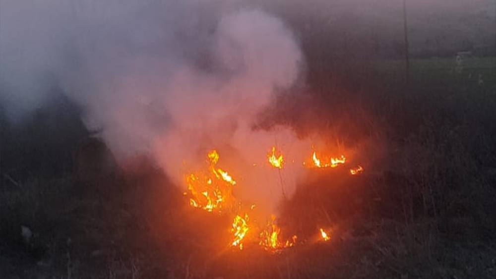 Bolu&rsquo;da otluk alanda &ccedil;ıkan yangın b&uuml;y&uuml;meden s&ouml;nd&uuml;r&uuml;ld&uuml;
