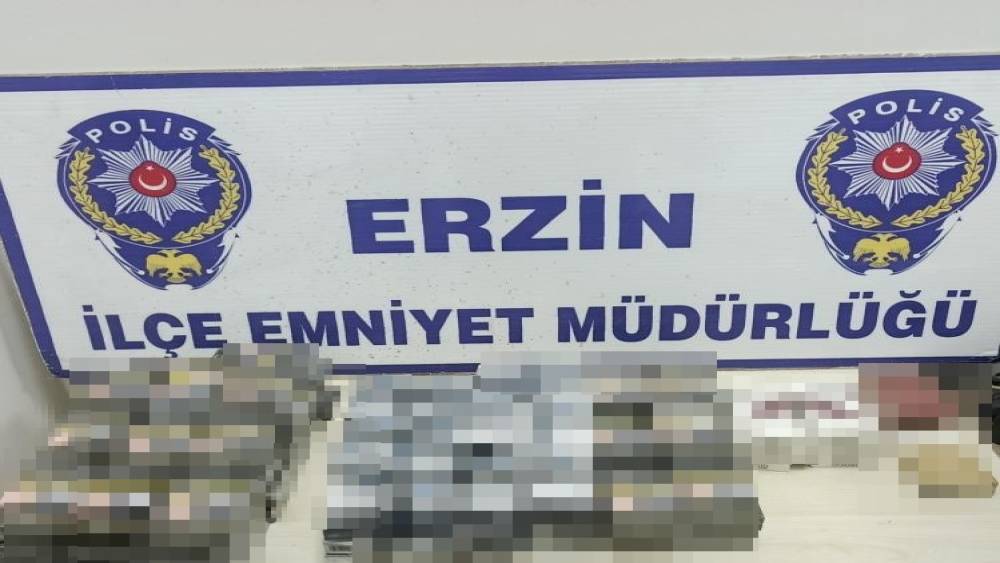 Erzin&rsquo;de markette ka&ccedil;ak sigara ele ge&ccedil;irildi
