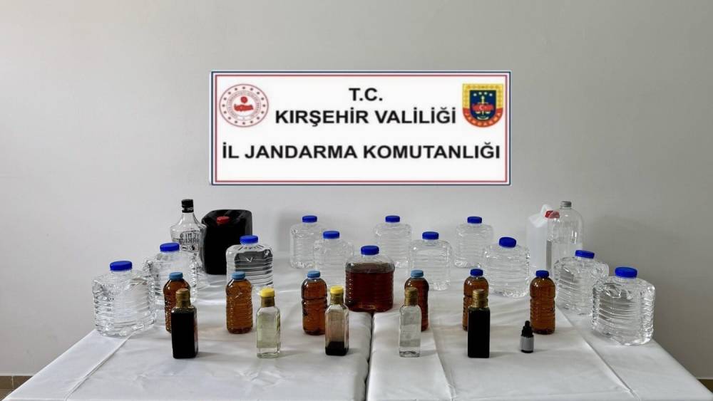 Kırşehir&rsquo;de ka&ccedil;ak alkol operasyonu
