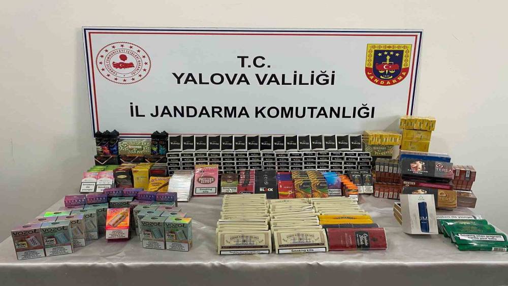 Yalova&rsquo;da ka&ccedil;ak t&uuml;t&uuml;n operasyonu

