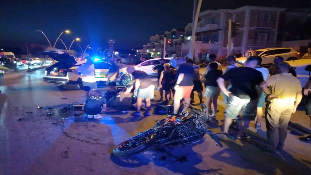 Dat&ccedil;a&rsquo;da trafik kazası: 1 yaralı
