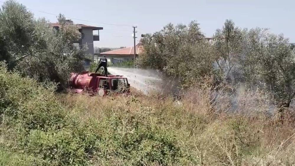 Manavgat&rsquo;ta tarım arazisinde &ccedil;ıkan yangın s&ouml;nd&uuml;r&uuml;ld&uuml;
