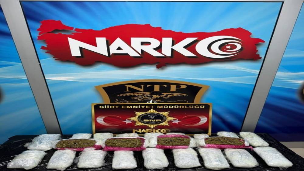 Siirt&rsquo;te 9 kilo 700 gram esrar ele ge&ccedil;irildi
