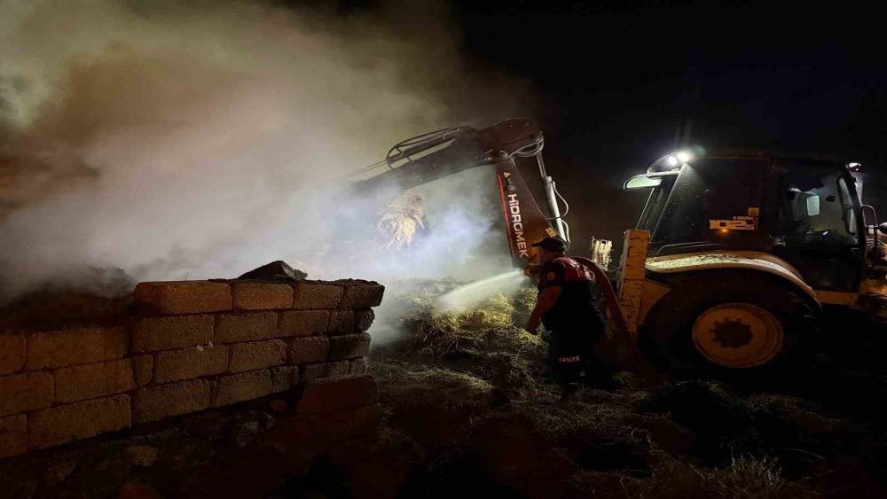 Iğdır&rsquo;da 2 bin balya alevlere teslim oldu