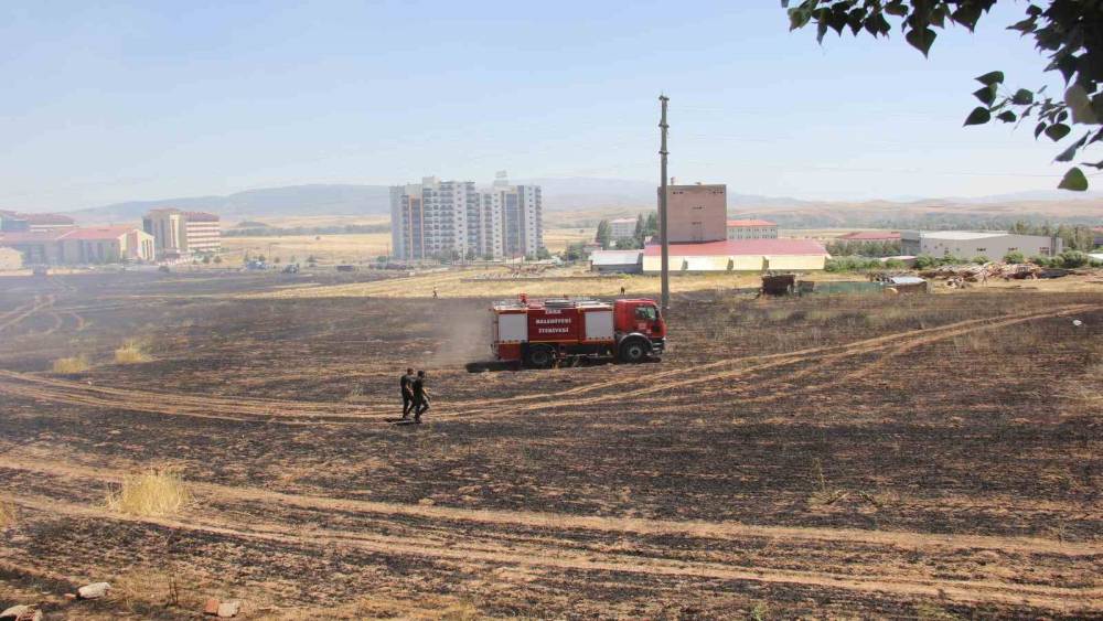 Buğday tarlasında yangın &ccedil;ıktı, dumanlar trafik kazasına neden oldu: 1 yaralı
