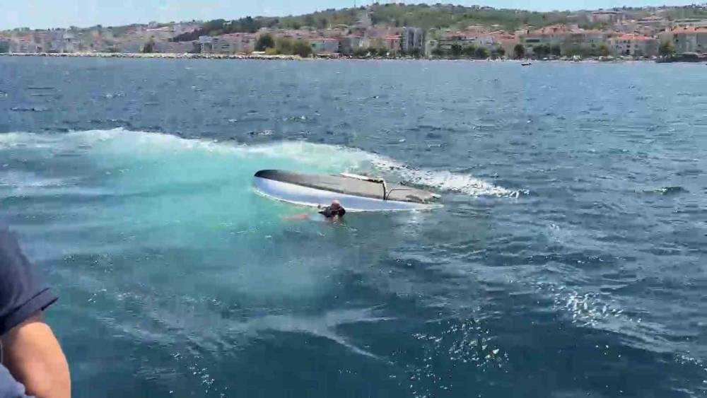 Yalova&rsquo;da yelkenli tekne alabora oldu, yaşlı adam kurtarıldı
